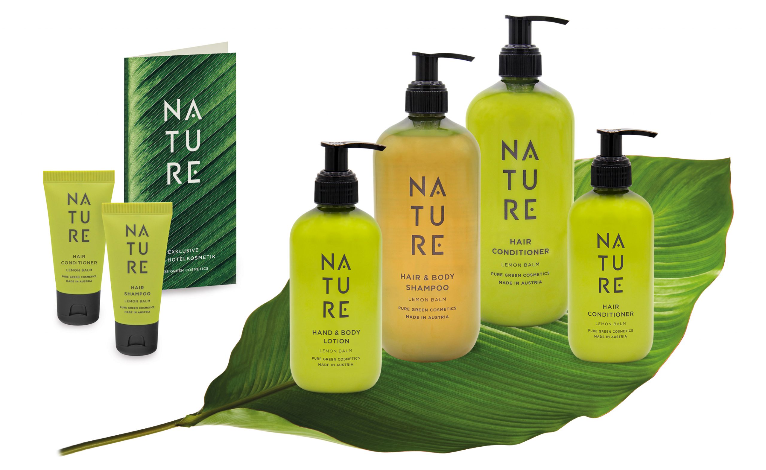 nature_produktgruppe3 Hotelkosmetik nachfüllbar Bio NATURE Pure Green